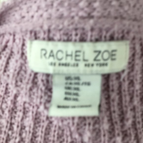 Rachel Zoe Lavender Open-Front Cardigan - Picture 5 of 7